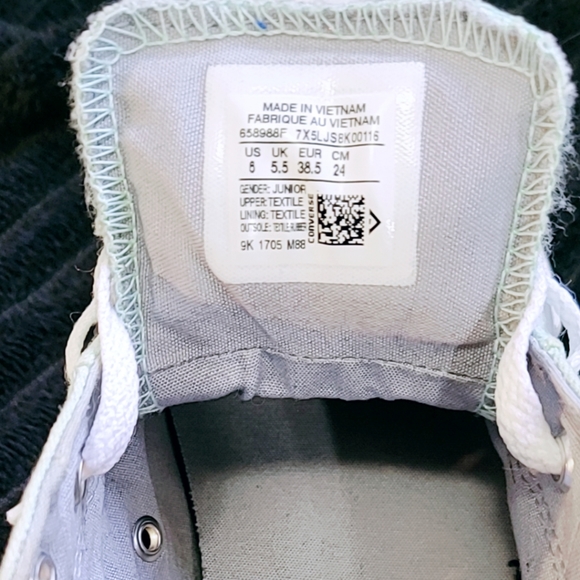 Madison Converse Seafoam Green Women's Size 5 - Picture 4 of 4